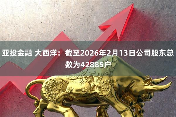亚投金融 大西洋：截至2026年2月13日公司股东总数为42885户